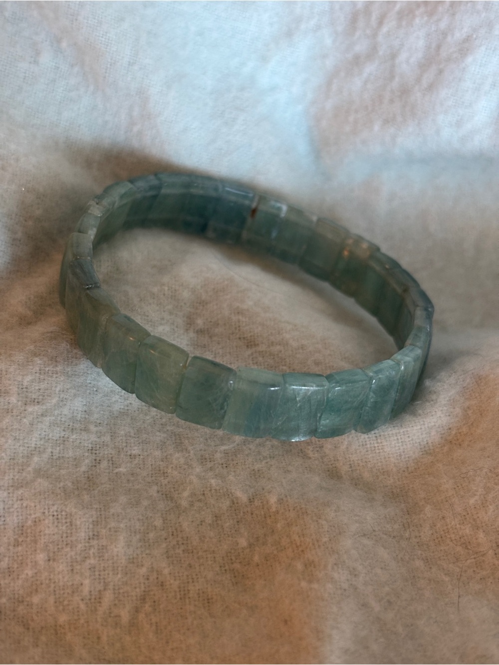 Green Strawberry Quartz Soft Bangle Crystal Bracelet